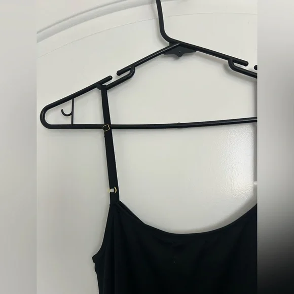 Show Me Your Mumu Black Slip Strappy Maxi Dress 100% Cotton size XS NWOT 90s